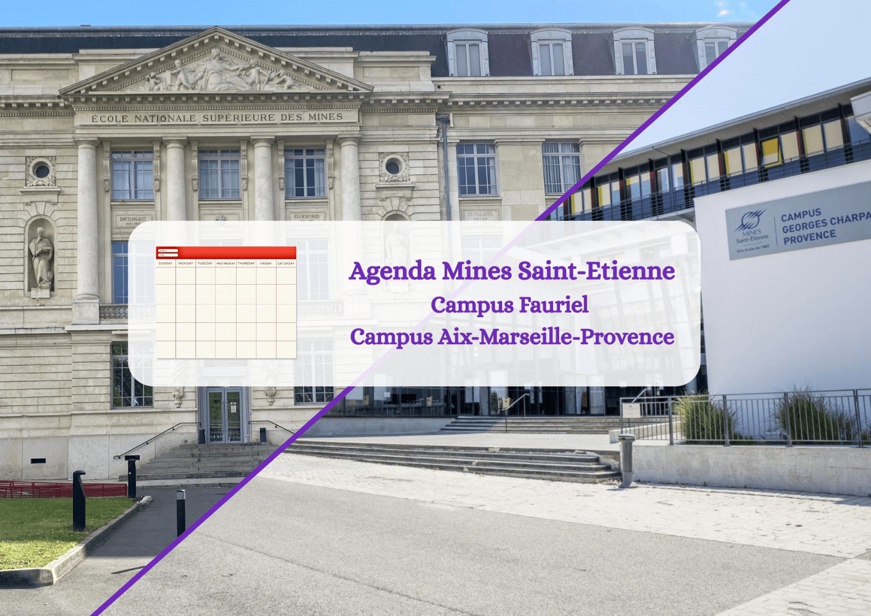 Agenda des événements Campus Saint-Etienne / Campus Provence