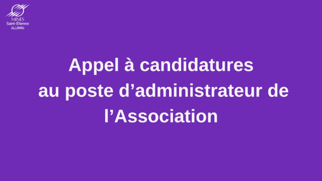 Appel à candidatures au poste d'administrateur 